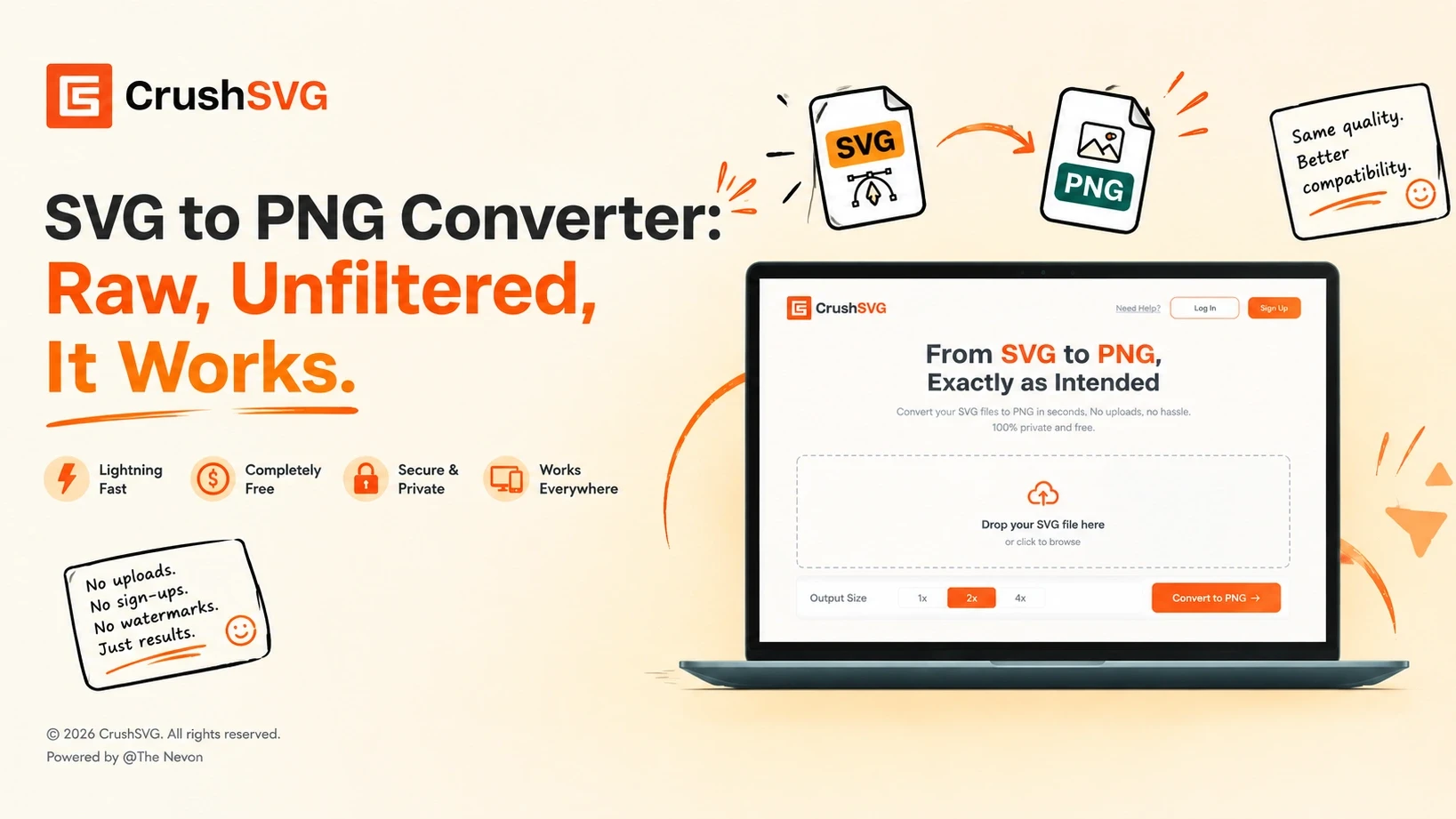 Raw, In-Browser SVG to PNG Converter: Fast, Private & Zero Uploads